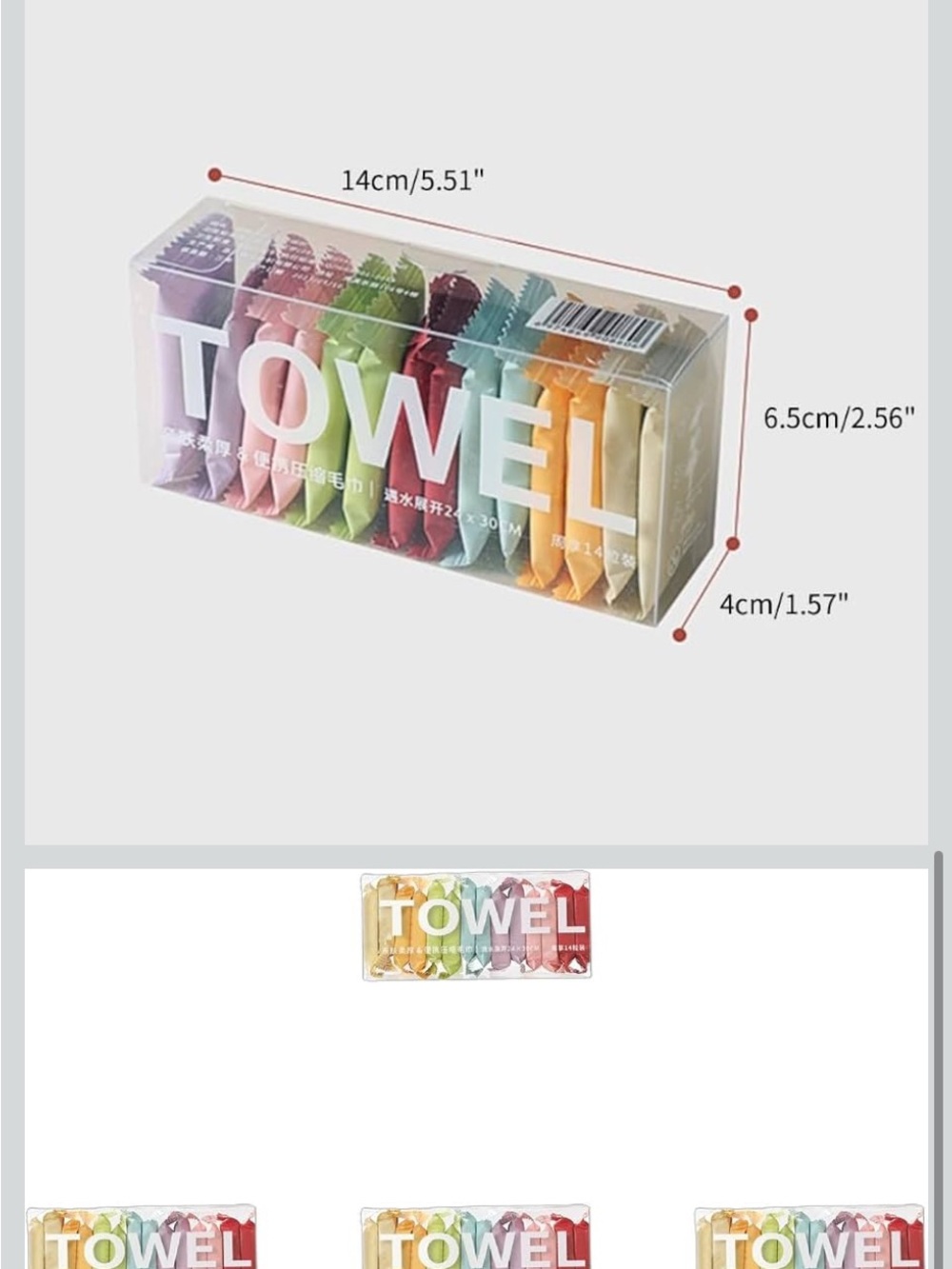 Assorted Color Disposable Towel Pack - Picture 4 of 4